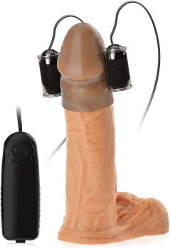 STYMULATOR ŻOŁĘDZIA ŻELOWA NAKŁADKA WIBRATOR DO PENISA MASTURBATOR - 70064612