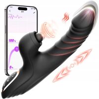 WIBRATOR DAMSKI 10 TRYBÓW WIBRACJI 7 TRYBÓW RUCHU POSUWISTEGO APLIKACJA NA SMARTFONA - 87645681