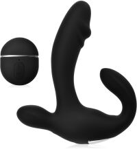 MASAŻER PROSTATY I KROCZA - 100 OPCJI PIESZCZOT - STEROWANY PILOTEM Z DWOMA SILNIKAMI - 75297532