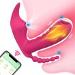 POTRÓJNY SAMONOŚNY MASAŻER 9 FUNKCJI WIBRACJI SSANIA I RUCHOMEGO JĘZYCZKA GRZANIE 39stC - STEROWANY SMARTFONEM - 87278279 - 2