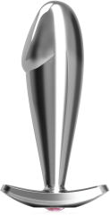 ELEGANCKI PLUG DILDO W KSZTAŁCIE PENISA ZE STALI NIERDZEWNEJ Z OZDOBNYM DIAMENCIKIEM - 87654567