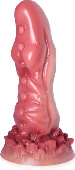 DILDO SILIKONOWE FANTASY OBCY POTWÓR Z WYPUSTKAMI SEX PENIS G-SPOT 18cm - 78876618