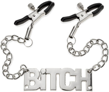 ZACISKI NA SUTKI KLAMRY Z ŁAŃCUCHEM BITCH BDSM - 71690468
