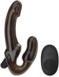 SAMONOŚNY STRAP-ON WIBRUJĄCE DILDO Z KORKIEM ANALNYM - 10 FUNKCJI Z PILOTEM - 75056687 - 2