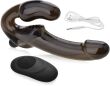 SAMONOŚNY STRAP-ON WIBRUJĄCE DILDO Z KORKIEM ANALNYM - 10 FUNKCJI Z PILOTEM - 75056687 - 3
