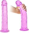 DUŻY PENIS 25 cm ŻELOWE ELASTYCZNE DILDO NA MOCNEJ PRZYSSAWCE - 74706332 - 4