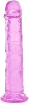 DUŻY PENIS 25 cm ŻELOWE ELASTYCZNE DILDO NA MOCNEJ PRZYSSAWCE - 74706332
