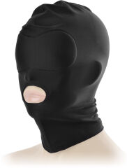 MASKA BDSM NA GŁOWĘ FETYSZ Z OTWOREM NA USTA - 77227306