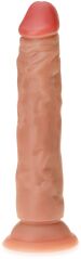 DILDO REALISTYCZNE Z PRZYSSAWKĄ DUŻY SZTUCZNY PENIS CZŁONEK JAK PRAWDZIWY ŻYŁY CIELISTY DŁ 19,5cm ŚR 3,5cm - 76789975
